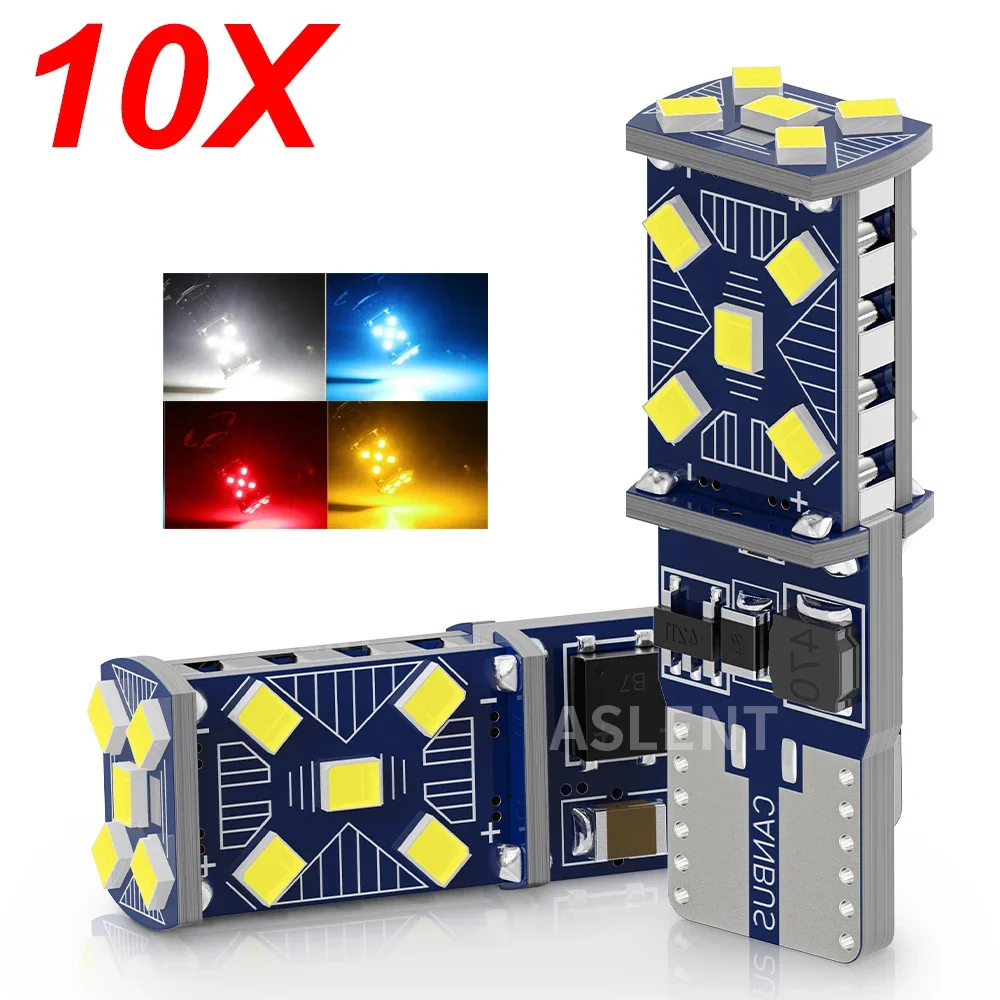 10Pcs W5W T10 LED Canbus Light Bulbs for Audi BMW VW Mercedes Car Interior Dome Light Trunk Lamp Parking Lights Error Free 12V
10Pcs W5W T10 LED Canbus Light Bulbs for Audi BMW VW Mercedes Car Interior Dome Light Trunk Lamp Parking Lights Error Free 12V