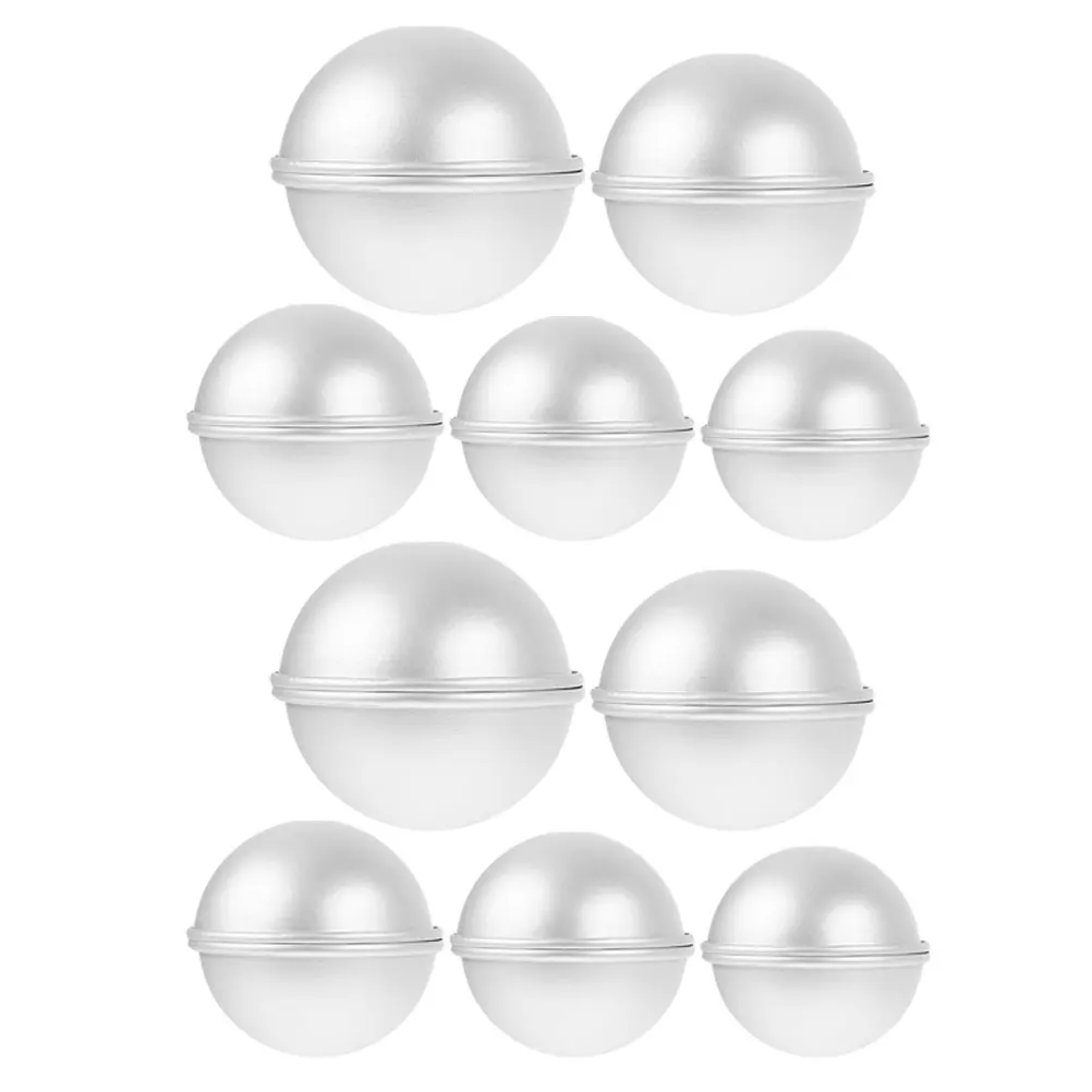 10pcs Baking Molds Aluminum Alloy Round Cupcake Molds DIY Craft Bath Ball Making Cake Mold Easy Demould Clean Storage
10pcs Baking Molds Aluminum Alloy Round Cupcake Molds DIY Craft Bath Ball Making Cake Mold Easy Demould Clean Storage