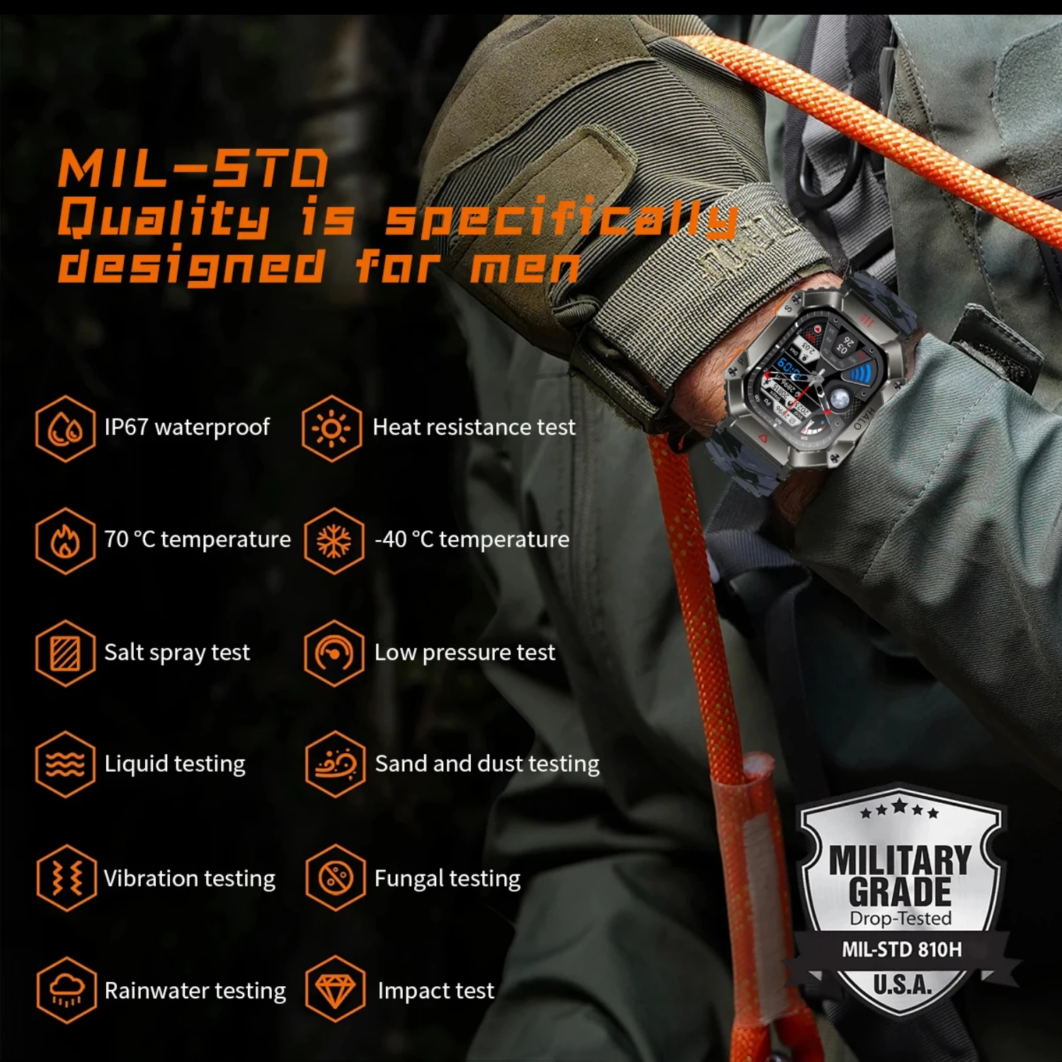Men's Intelligent Bluetooth Calling Watch Bluetooth 5.1 Smart Chip Large Battery Outdoor Sports Long Range Smart Watch 2024
Men's Intelligent Bluetooth Calling Watch Bluetooth 5.1 Smart Chip Large Battery Outdoor Sports Long Range Smart Watch 2024