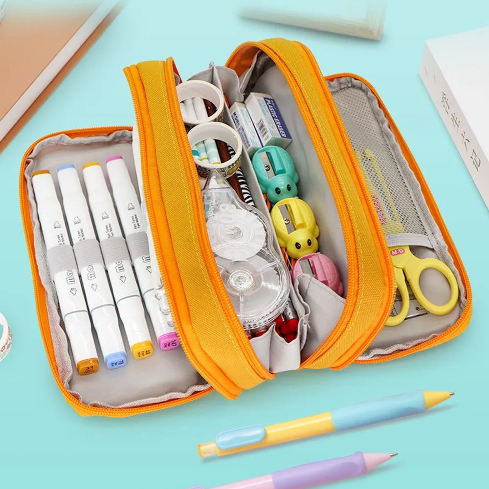 3 Layer Large Capacity Pencil Pen Cases Office Pen Storage Box Pencil Pouch Bag for School Students Stationery Case
3 Layer Large Capacity Pencil Pen Cases Office Pen Storage Box Pencil Pouch Bag for School Students Stationery Case