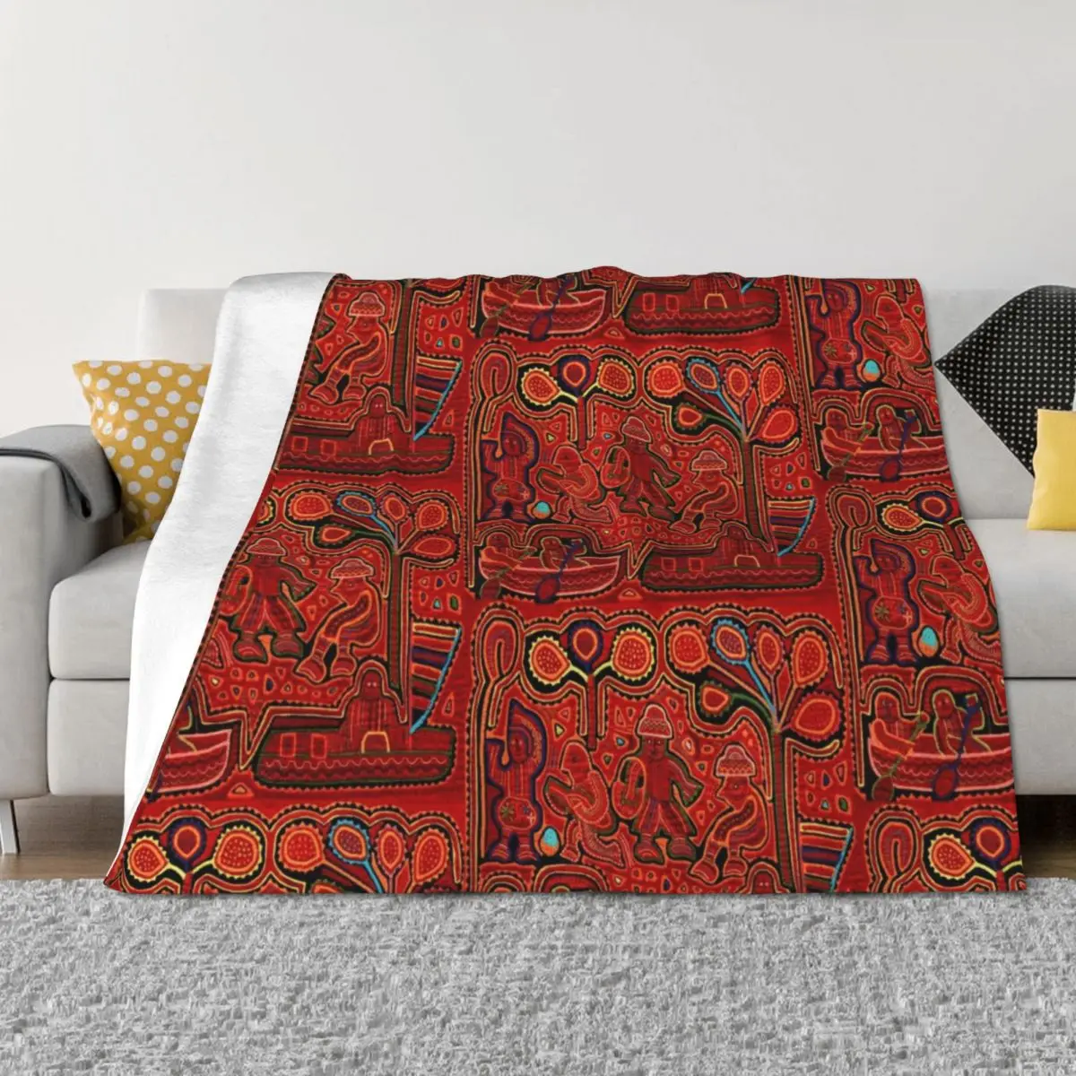 Kuna Indian Men in Boats Throw Blanket for sofa warm winter Decorative Sofa Hair Blankets
Kuna Indian Men in Boats Throw Blanket for sofa warm winter Decorative Sofa Hair Blankets
