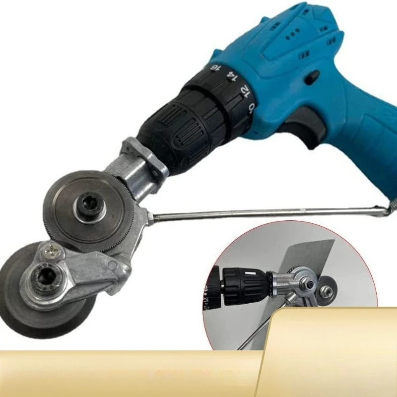 Electric Drill Attachment Sheet Metal Shear Portable Tin Cutter Power Drill Modified Metal Plate Cutting Tool Iron Sheet Trimmer
Electric Drill Attachment Sheet Metal Shear Portable Tin Cutter Power Drill Modified Metal Plate Cutting Tool Iron Sheet Trimmer
