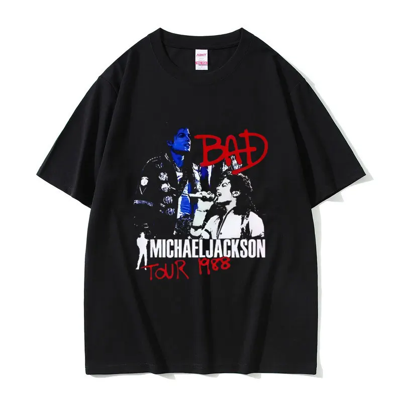Michael Jackson Tour 1988 Graphic T-shirt Men Women Vintage Gothic Rock Streetwear Male Fashion Hip Hop Oversized Short Sleeve
Michael Jackson Tour 1988 Graphic T-shirt Men Women Vintage Gothic Rock Streetwear Male Fashion Hip Hop Oversized Short Sleeve