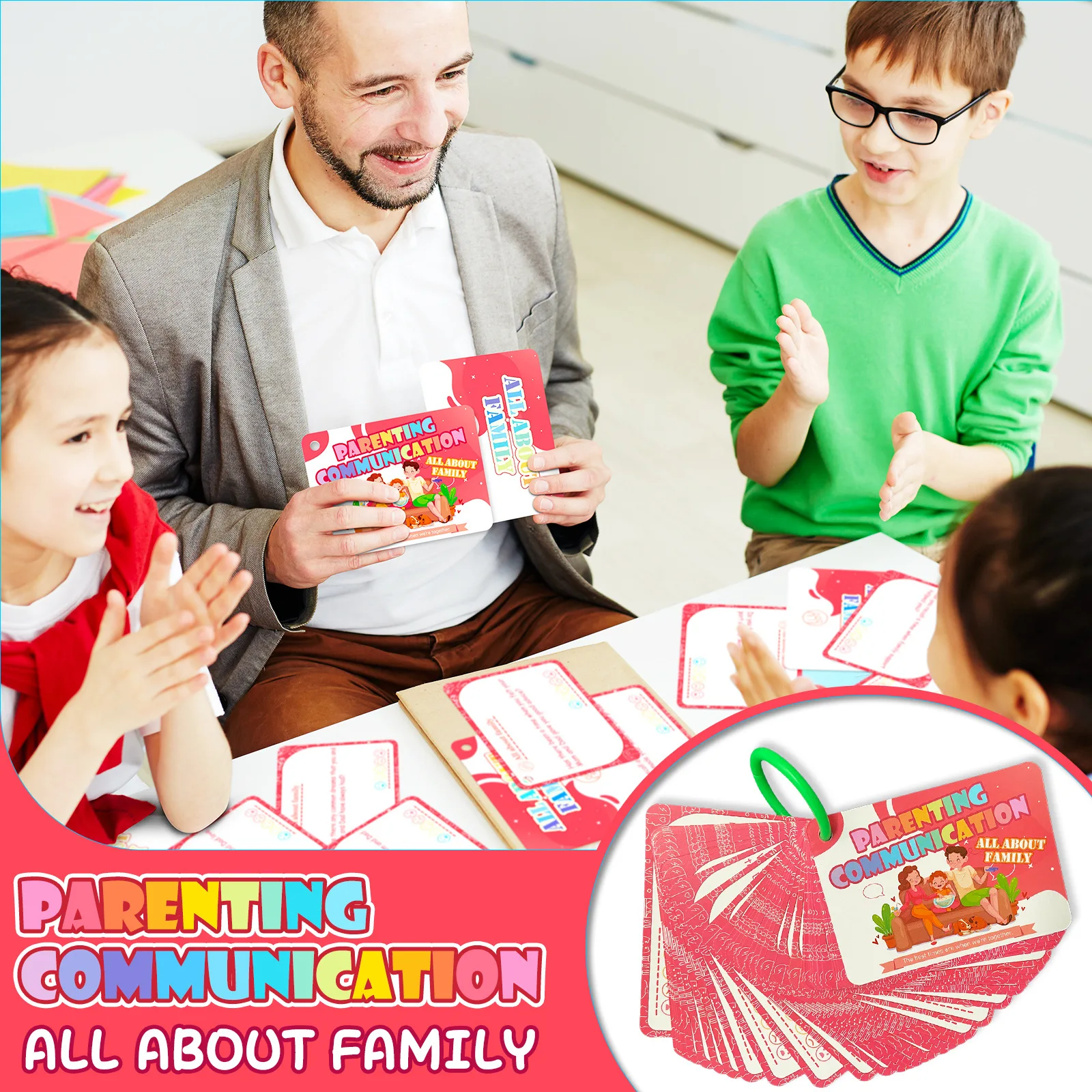 46Pcs/Set Family Relationship English Phrase Cards Kids Educational Early Learning Parent-Child Interactive Q&A Cards
46Pcs/Set Family Relationship English Phrase Cards Kids Educational Early Learning Parent-Child Interactive Q&A Cards