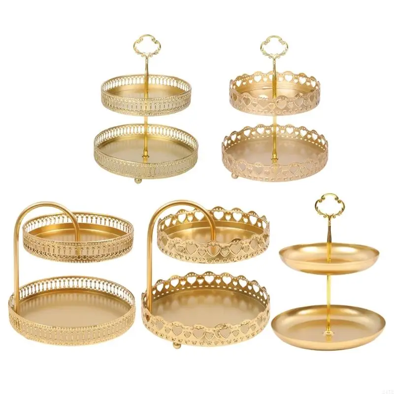 24TE Iron Two Tiers Stand for Countertop Fruit and Snacks Storage Tray for Kitchen
24TE Iron Two Tiers Stand for Countertop Fruit and Snacks Storage Tray for Kitchen