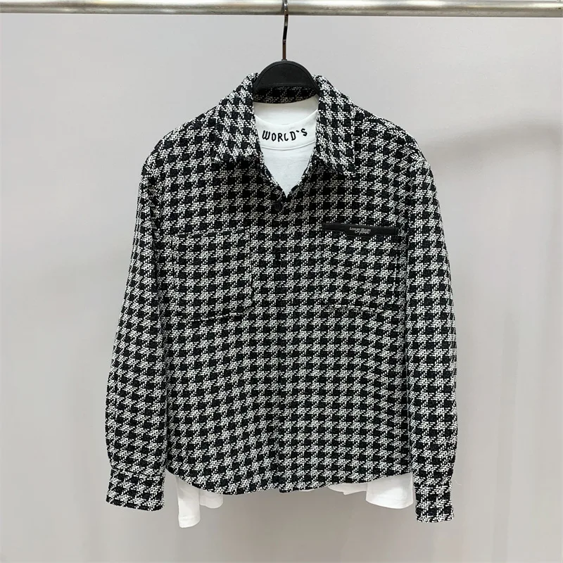 Мужская модная вязаная рубашка-куртка G-Home в клетку с длинным рукавом, свободного кроя, для пар, осенне-зимняя, из полиэстера, городской стиль
Мужская модная вязаная рубашка-куртка G-Home в клетку с длинным рукавом, свободного кроя, для пар, осенне-зимняя, из полиэстера, городской стиль