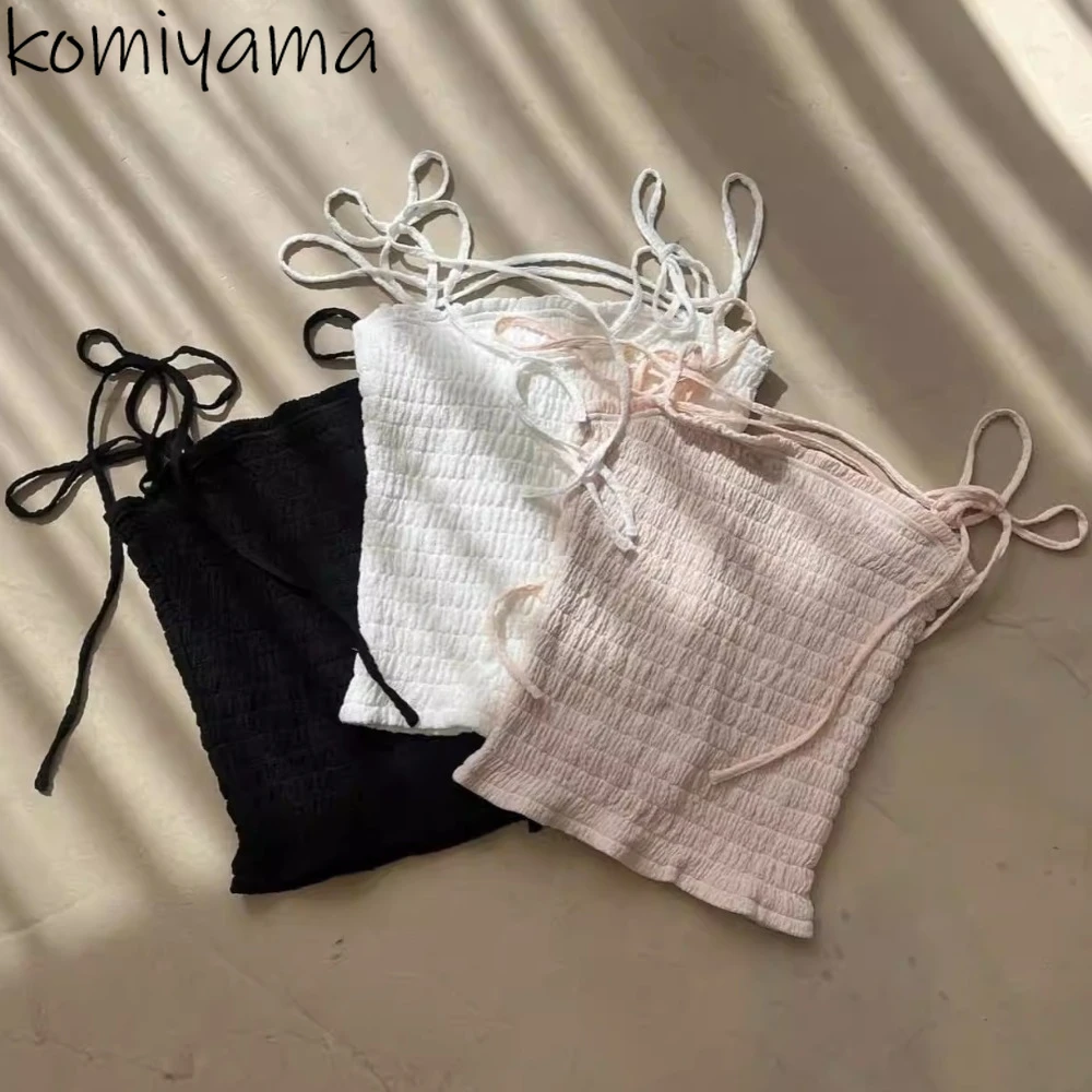 Новая сексуальная плиссированная одежда Ropa De Mujer на шнуровке 2025, японская женская одежда в стиле Pure Desire, топ с плечевым ремнем, летние топы
Новая сексуальная плиссированная одежда Ropa De Mujer на шнуровке 2025, японская женская одежда в стиле Pure Desire, топ с плечевым ремнем, летние топы