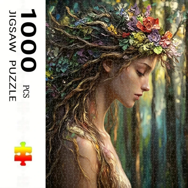500/1000 Pcs for Adults Jigsaw Puzzle Forest Goddess Challenging Large-Scale Brain Teaser with Complex Patterns, Portable Box
500/1000 Pcs for Adults Jigsaw Puzzle Forest Goddess Challenging Large-Scale Brain Teaser with Complex Patterns, Portable Box