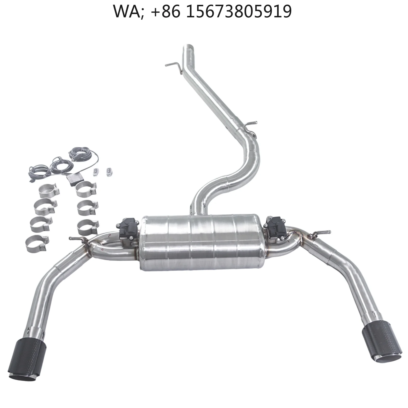 For / 2014-2023 A3 2.0T All-wheel-drive Catback 304SUS Valvetronic High-permance Automotive Exhaust Pipe Dual Tips
For / 2014-2023 A3 2.0T All-wheel-drive Catback 304SUS Valvetronic High-permance Automotive Exhaust Pipe Dual Tips