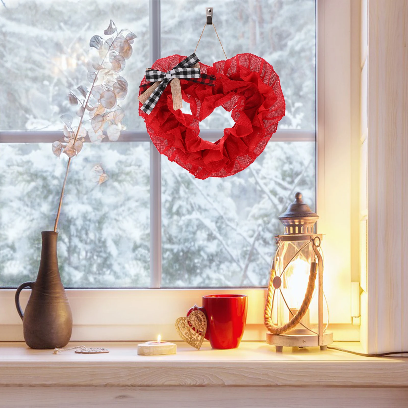 Shaped Decorative Hanging Wreath Valentine's Day Romantic Wedding Front Door Garlands Lightweight Valentines Heart
Shaped Decorative Hanging Wreath Valentine's Day Romantic Wedding Front Door Garlands Lightweight Valentines Heart