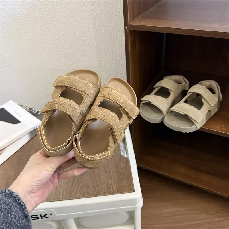 Little Boys Girls Suede Sandals 2026 New Summer Kid Double Straps Sandals Soft Sole Simple Retro School Outdoor Barefoot Sandals
Little Boys Girls Suede Sandals 2026 New Summer Kid Double Straps Sandals Soft Sole Simple Retro School Outdoor Barefoot Sandals