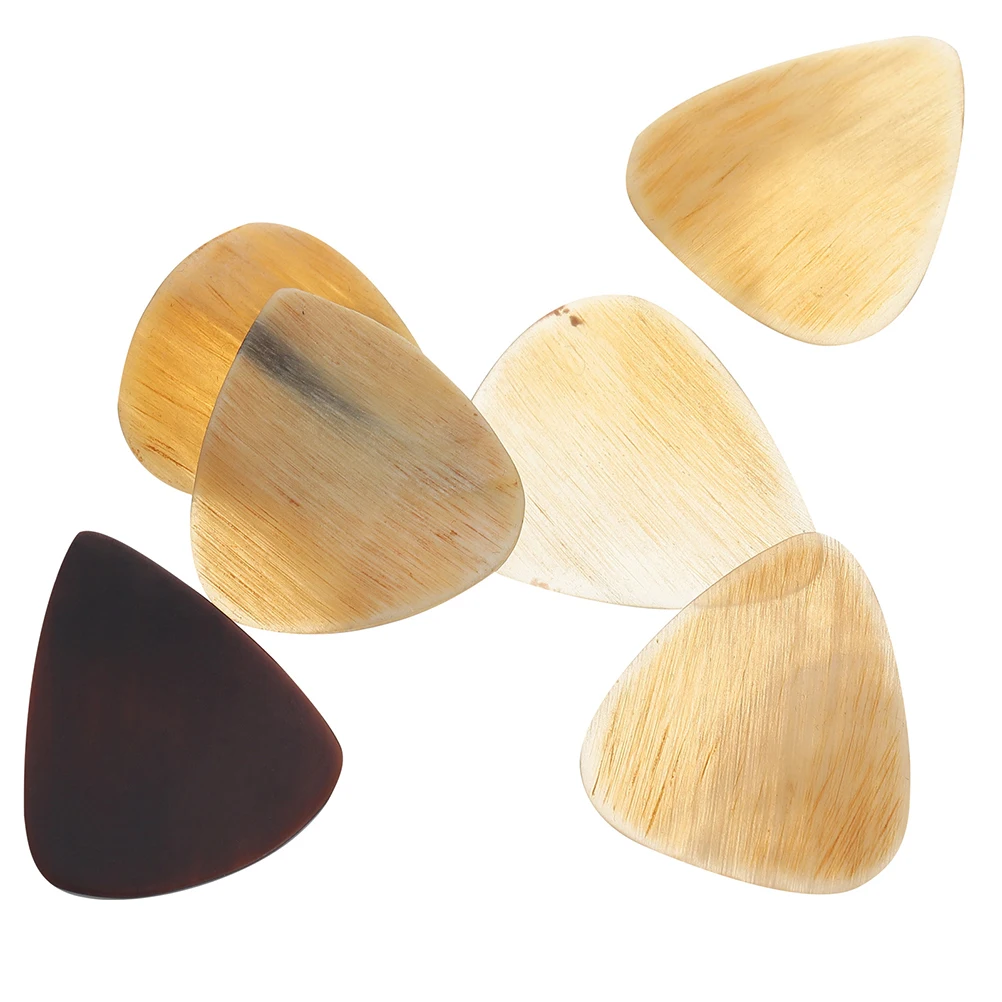 6pcs Guitar Picks Ox Horn Electric Plectrum Stringed Instrument Parts Ukulele Folk Durable Lightweight Portable Smooth Surface
6pcs Guitar Picks Ox Horn Electric Plectrum Stringed Instrument Parts Ukulele Folk Durable Lightweight Portable Smooth Surface