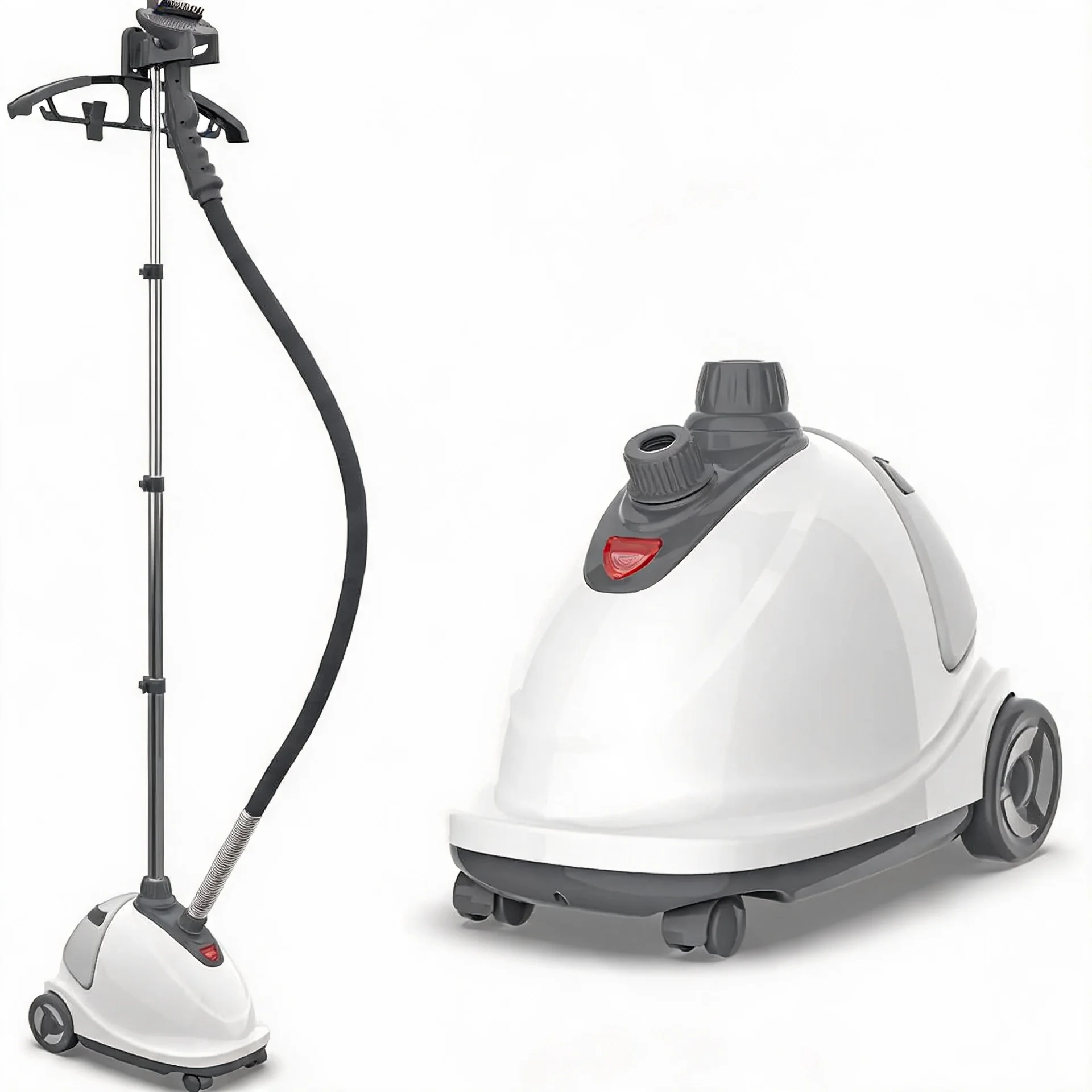 Fabric Steamer XL Standing Size 45s Heat Up 1/2-Gallon Tank 1 Hour Steaming Easy-Roll Wheels Garment Hanger Fabric Brush Professional Wrinkle Remover
Fabric Steamer XL Standing Size 45s Heat Up 1/2-Gallon Tank 1 Hour Steaming Easy-Roll Wheels Garment Hanger Fabric Brush Professional Wrinkle Remover