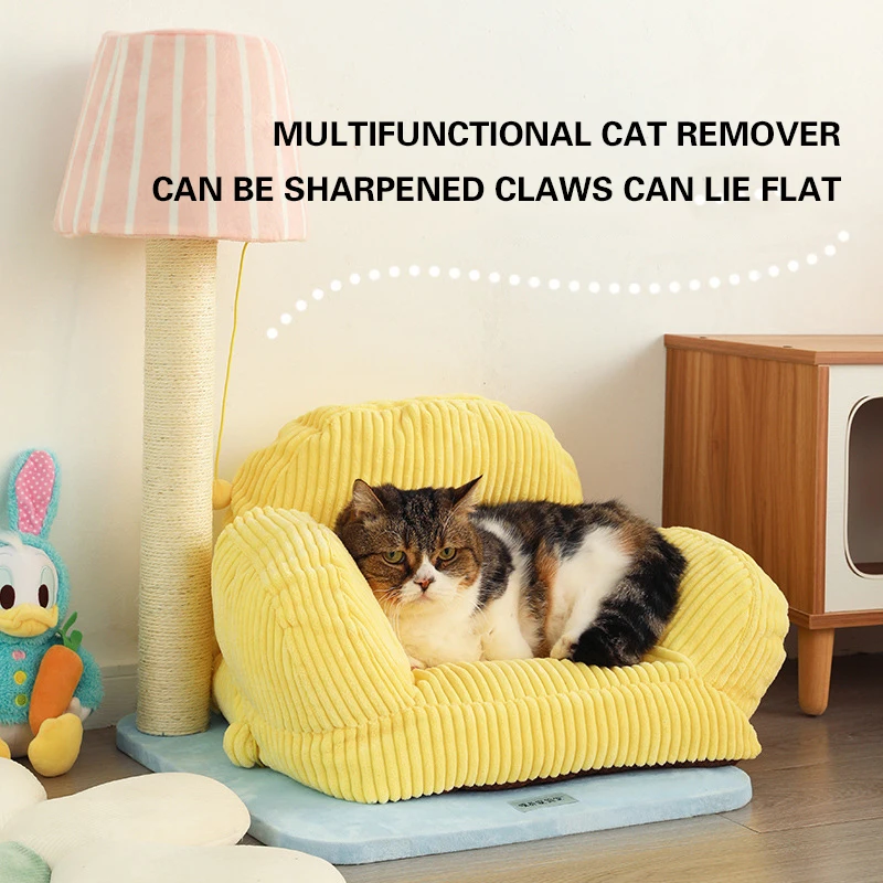 Cute Pet Corduroy Sofa Household Cat Dog Wear-Resistant Cat Climbing Post Pet Toys Pet Warm Sleeping Bed Pet Supplies
Cute Pet Corduroy Sofa Household Cat Dog Wear-Resistant Cat Climbing Post Pet Toys Pet Warm Sleeping Bed Pet Supplies