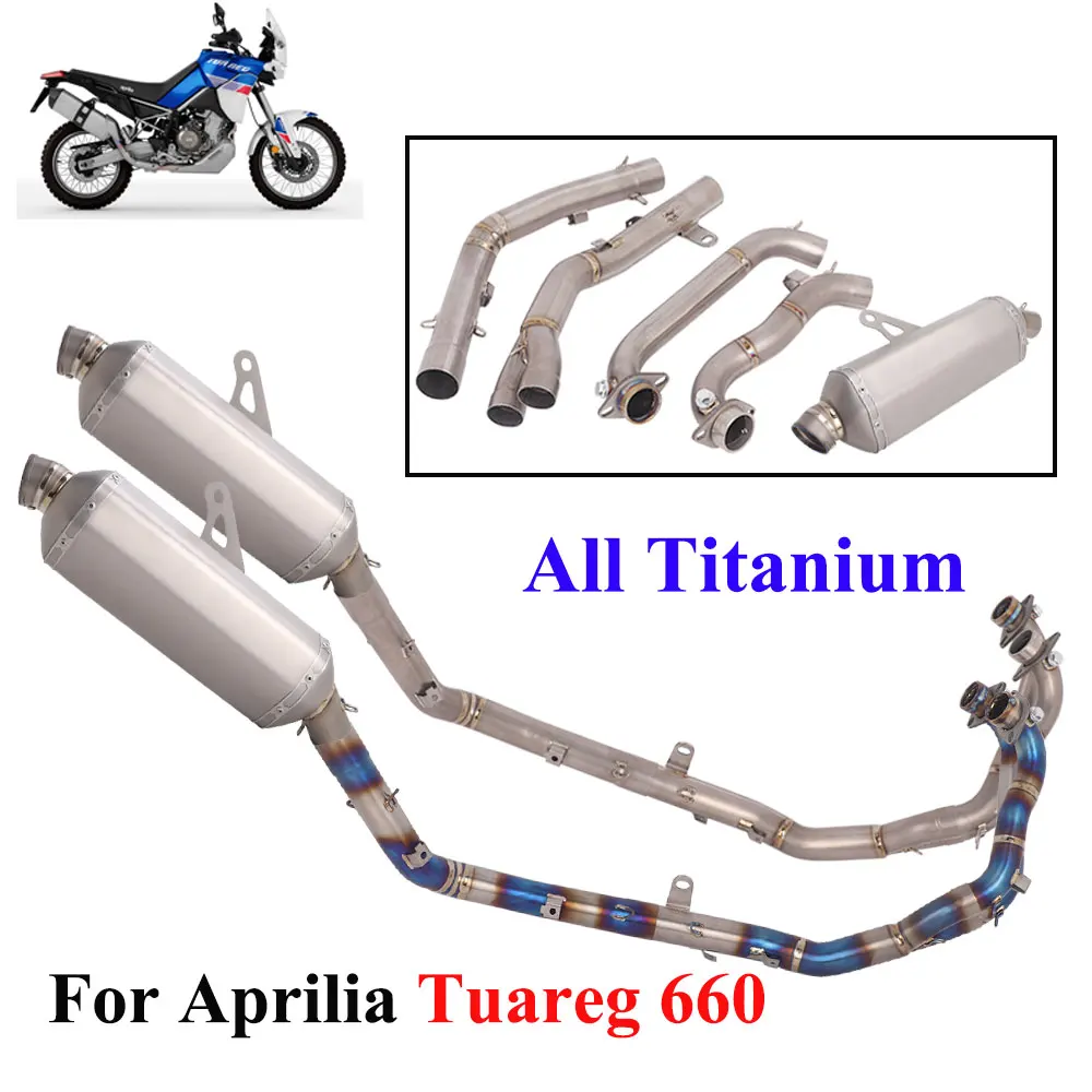 Titanium Full System For Aprilia Tuareg 660 2022-2026 Motorcycle Exhaust Front Link Pipe Escape Muffler Header Tuareg660 Exhaust
Titanium Full System For Aprilia Tuareg 660 2022-2026 Motorcycle Exhaust Front Link Pipe Escape Muffler Header Tuareg660 Exhaust
