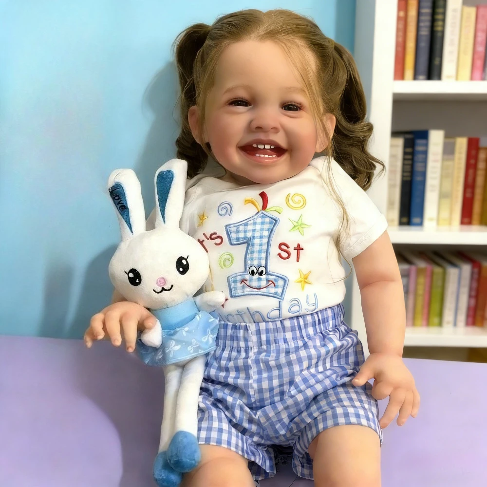 BZDOLL Realistic 24inch Reborn Doll with 3D-Paint Skin & Visible Veins Cloth Body Soft Vinyl Newborn Handmade Smile Princess Toy
BZDOLL Realistic 24inch Reborn Doll with 3D-Paint Skin & Visible Veins Cloth Body Soft Vinyl Newborn Handmade Smile Princess Toy