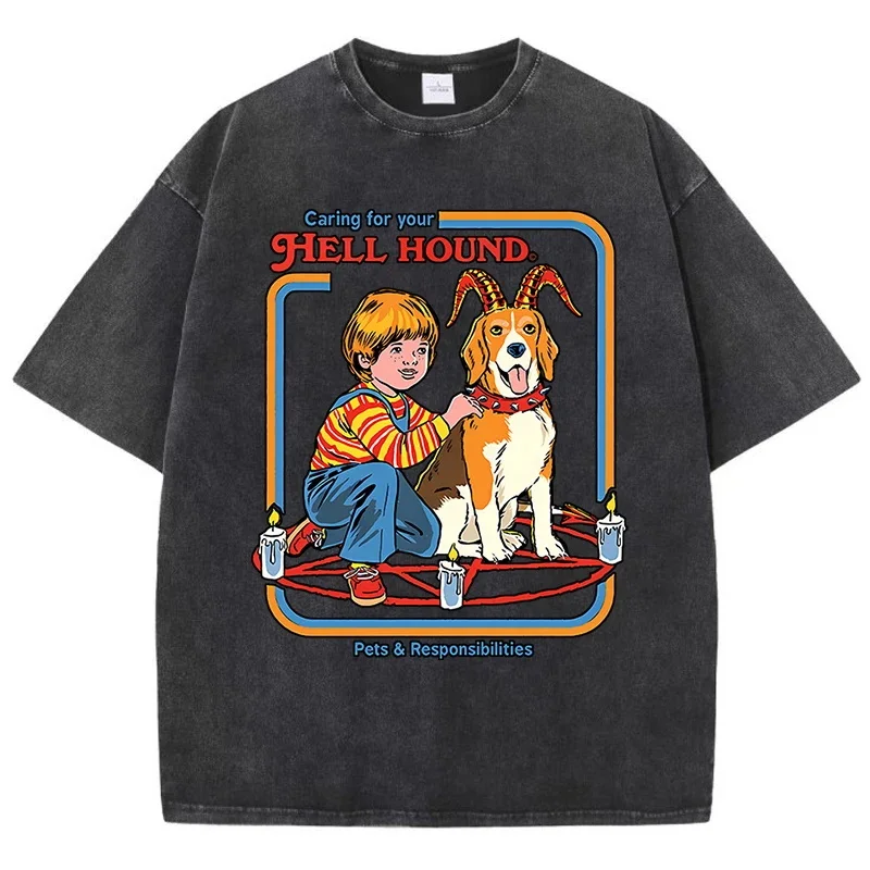 Garing For Your Hell Hound Washed Ретро Мужская Женская Футболка Хлопковая Рубашка Уличные Свободные Футболки Летние Дышащие С Коротким Рукавом
Garing For Your Hell Hound Washed Ретро Мужская Женская Футболка Хлопковая Рубашка Уличные Свободные Футболки Летние Дышащие С Коротким Рукавом
