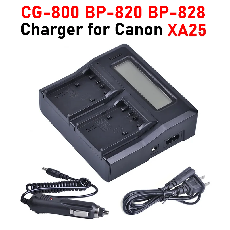XA25 Battery Charger BP-820 BP-828 CG-800 Charger for Canon XA25 Charger
XA25 Battery Charger BP-820 BP-828 CG-800 Charger for Canon XA25 Charger