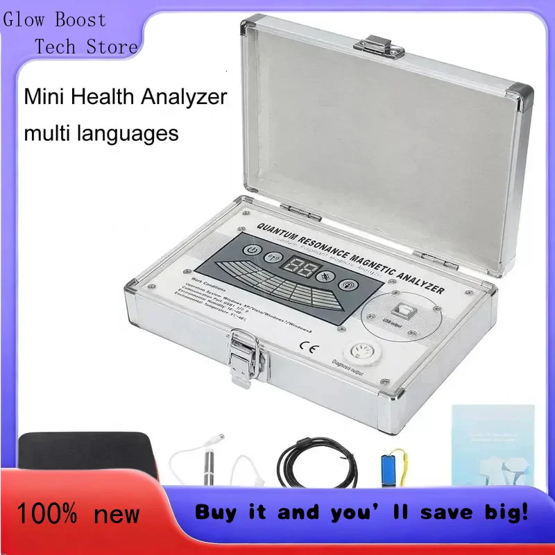Glow NEWEST Body Analyzer Magnetic Analyzer 54 Checking Reports set Portable Tesing Healthy Body
Glow NEWEST Body Analyzer Magnetic Analyzer 54 Checking Reports set Portable Tesing Healthy Body
