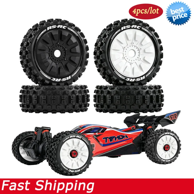 4PCS 118mm RC Off-Road Buggy Truck Monster Tires Wheels for 1/7 1/8 Traxxas Arrma RS569 RC Car Upgrade Part
4PCS 118mm RC Off-Road Buggy Truck Monster Tires Wheels for 1/7 1/8 Traxxas Arrma RS569 RC Car Upgrade Part