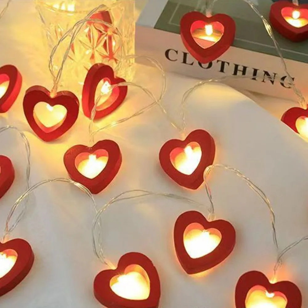 Heart String Lights LED String Lights Warm Light Ambiance Decor Valentine's Day String Lights Unique Romantic Design Red
Heart String Lights LED String Lights Warm Light Ambiance Decor Valentine's Day String Lights Unique Romantic Design Red