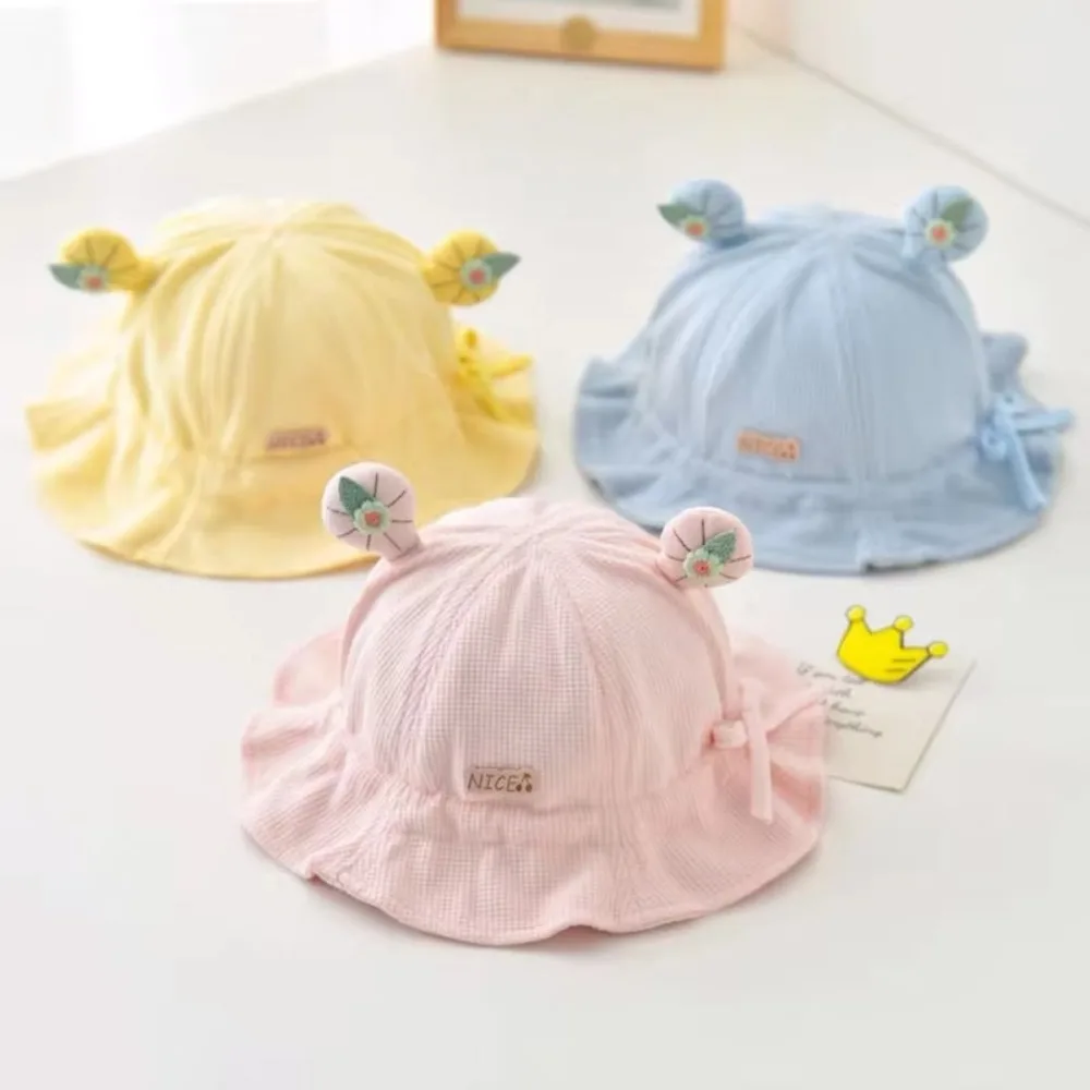 Korean Cute Ear Ruffle Baby Bucket Hats Outdoor UV Protection Panama Fisherman Caps For Kids Solid Color Infant Caps Boy Girl
Korean Cute Ear Ruffle Baby Bucket Hats Outdoor UV Protection Panama Fisherman Caps For Kids Solid Color Infant Caps Boy Girl