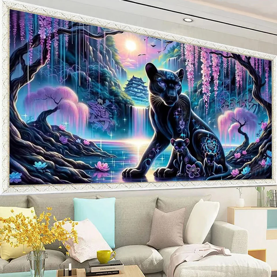 Black Panthers and Cubs Fantasy Waterfall Landscape Animal DIY 5D Diamond Painting New 2025 Full Mosaic Diamond Embroidery Sale
Black Panthers and Cubs Fantasy Waterfall Landscape Animal DIY 5D Diamond Painting New 2025 Full Mosaic Diamond Embroidery Sale