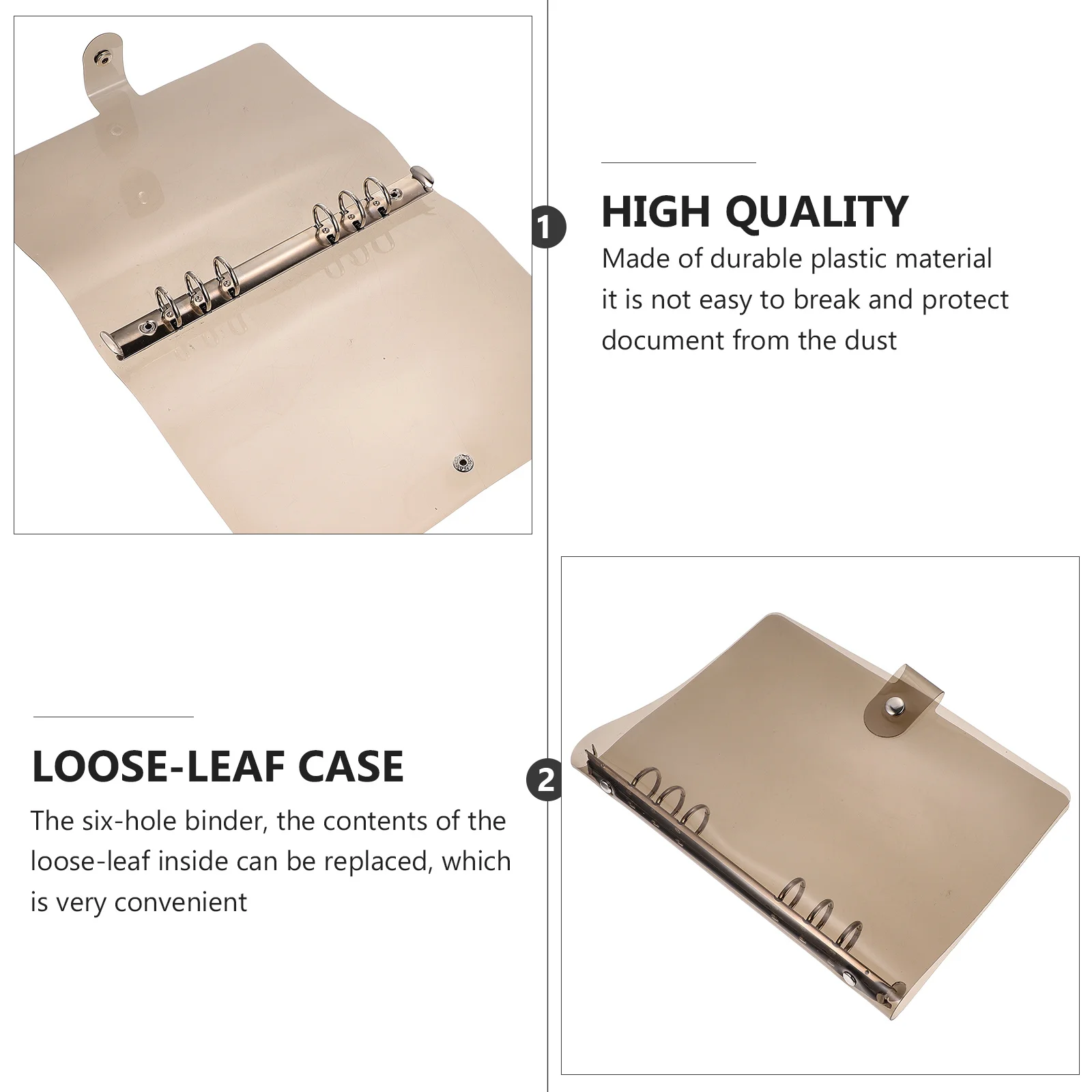 1 шт., пластиковый чехол для переплета с 6 отверстиями, защитный чехол для блокнота для органайзера для справочника, решение для папок для хранения 
1 шт., пластиковый чехол для переплета с 6 отверстиями, защитный чехол для блокнота для органайзера для справочника, решение для папок для хранения