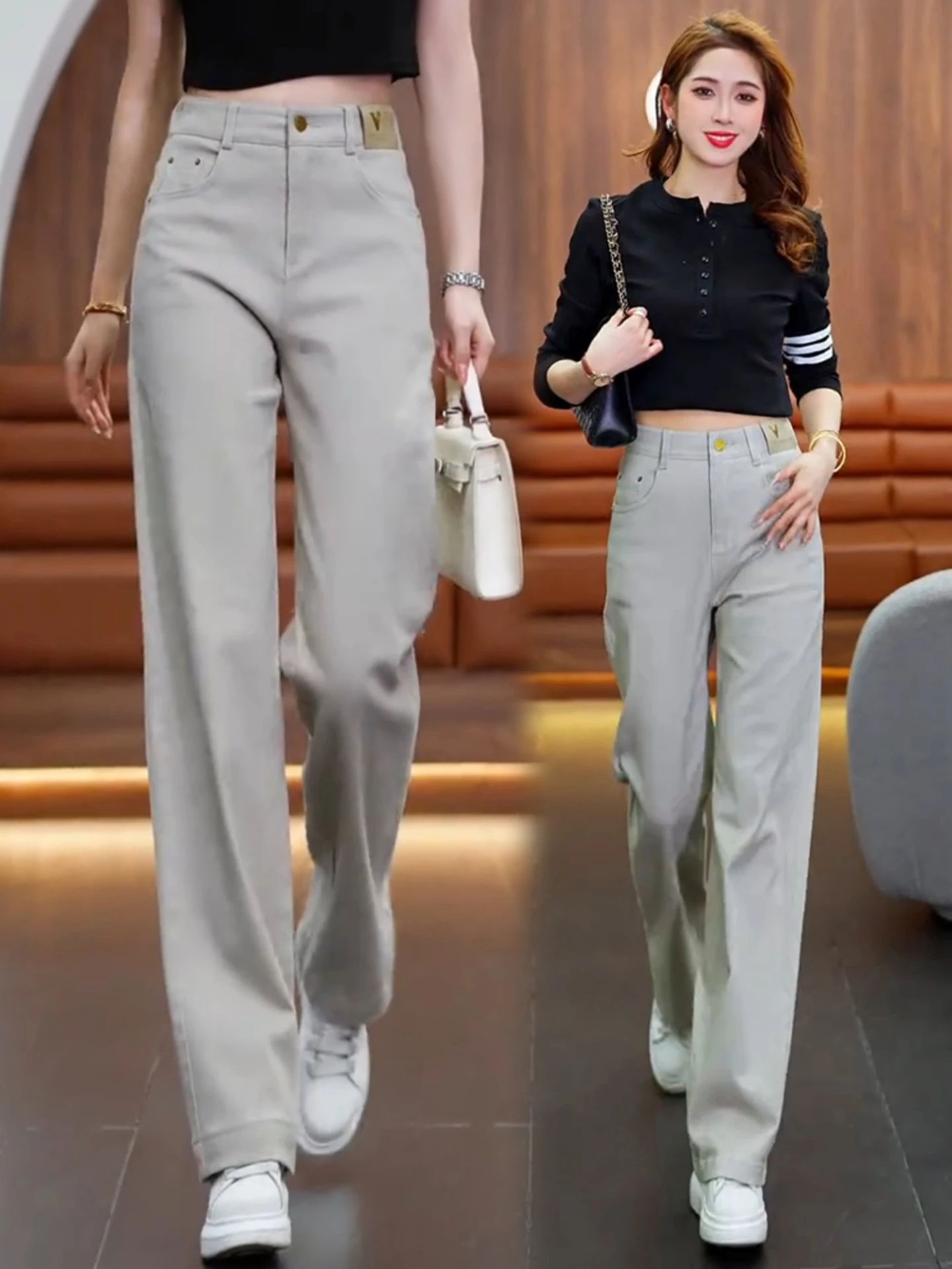 High Waist Wide Leg Jeans Women's Slim Fit Casual Straight Cut Jeans Soft Comfortable Breathable Wear Resistant Spring Summer
High Waist Wide Leg Jeans Women's Slim Fit Casual Straight Cut Jeans Soft Comfortable Breathable Wear Resistant Spring Summer