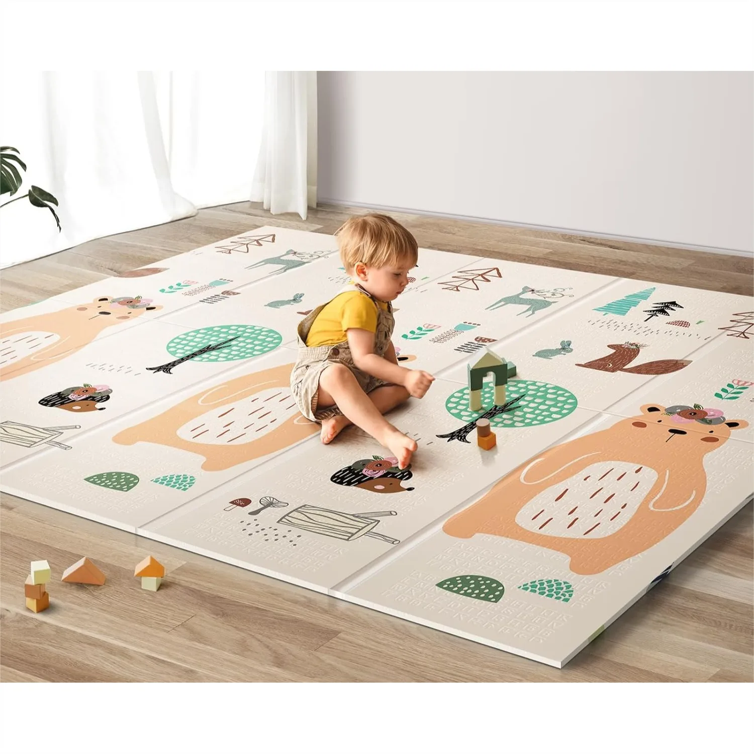 Extra Large Foldable Baby Play Mat, Waterproof Foam Floor Mat for Tummy Time & Crawling, Reversible with Letters & Numbers,
Extra Large Foldable Baby Play Mat, Waterproof Foam Floor Mat for Tummy Time & Crawling, Reversible with Letters & Numbers,