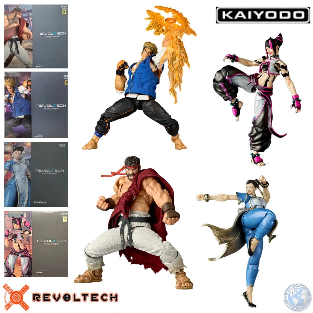 Официальная лицензированная фигурка KAIYODO по SF 6 - Чун Ли/Джури/Луке/Рю со сменными деталями и множеством аксессуаров. Подарок для коллекционера.
Официальная лицензированная фигурка KAIYODO по SF 6 - Чун Ли/Джури/Луке/Рю со сменными деталями и множеством аксессуаров. Подарок для коллекционера.