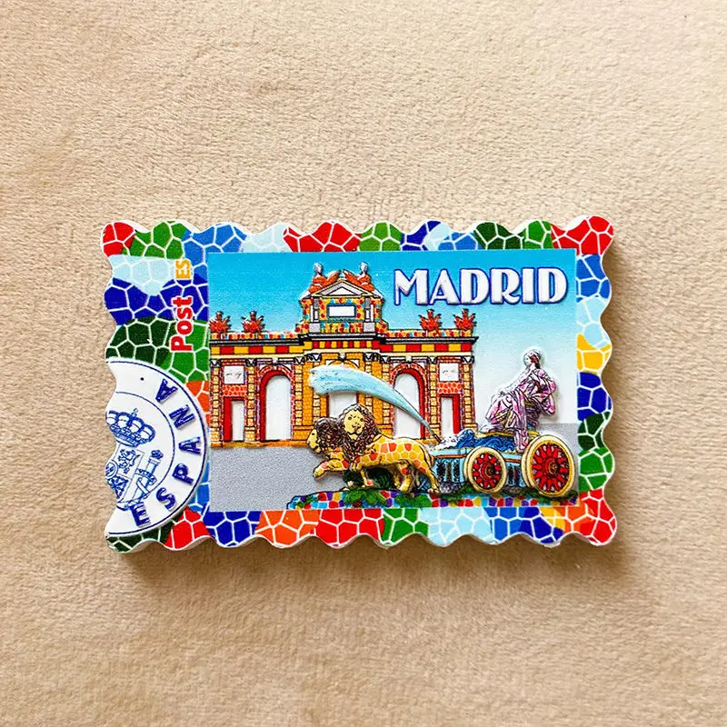 Madrid, Spain Refrigerator Magnet Postcard Style Landmark Tourist Souvenir 3D Magnetic Sticker
Madrid, Spain Refrigerator Magnet Postcard Style Landmark Tourist Souvenir 3D Magnetic Sticker
