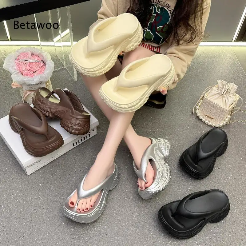 Womens Thick Sole Chunky Platform Flip Flops Wedge Heel Comfortable Summer Thong Sandals
Womens Thick Sole Chunky Platform Flip Flops Wedge Heel Comfortable Summer Thong Sandals