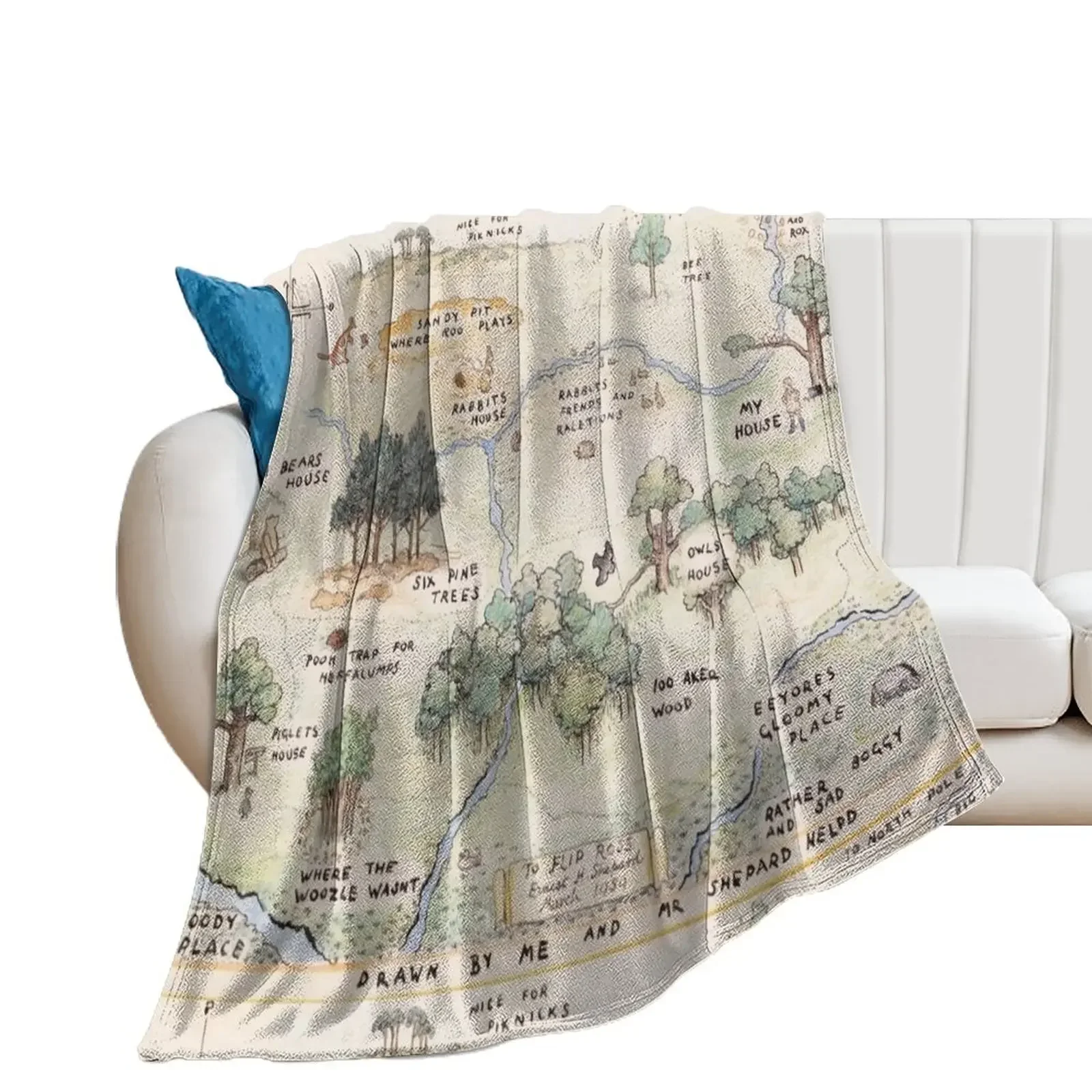 Hundred Acre Wood Map Throw Blanket for babies Decorative Sofa christmas gifts Plush Blankets
Hundred Acre Wood Map Throw Blanket for babies Decorative Sofa christmas gifts Plush Blankets