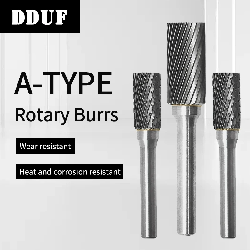 DDUF A/ AEX Type Carbide Rotary Burrs 3/6mm Shank Cylindrical Ball Head Cutters Single Double Flute for Metal Grinding Engraving
DDUF A/ AEX Type Carbide Rotary Burrs 3/6mm Shank Cylindrical Ball Head Cutters Single Double Flute for Metal Grinding Engraving