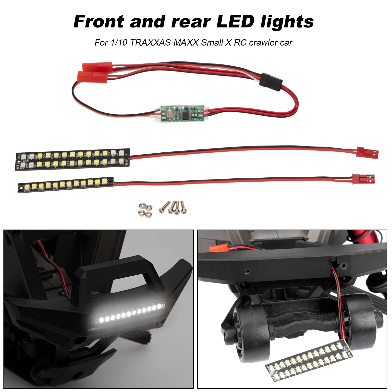For 1/10 TRAXXAS MAXX Small X RC Car LED Light Strip Bright Bumper Light Lamp High Quality Upgrade Parts
For 1/10 TRAXXAS MAXX Small X RC Car LED Light Strip Bright Bumper Light Lamp High Quality Upgrade Parts