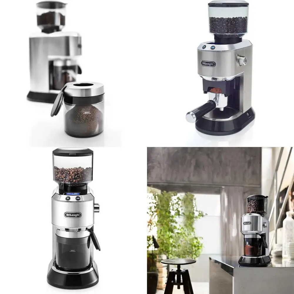 Dedica Conical Burr Grinder with Portailter Attachment, 6.9 x 11.2 x 18.1 inches, Silver
Dedica Conical Burr Grinder with Portailter Attachment, 6.9 x 11.2 x 18.1 inches, Silver