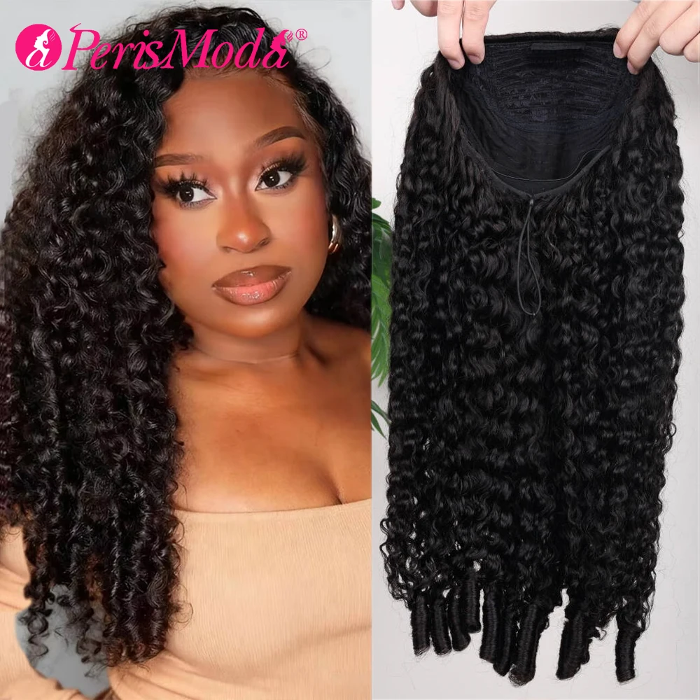 Burmese Curly Half Wig 100% Human Hair Wear Go Glueless Wigs 3 In 1 Half Wigs for Women Drawstring Seamless Clip Headband Wig
Burmese Curly Half Wig 100% Human Hair Wear Go Glueless Wigs 3 In 1 Half Wigs for Women Drawstring Seamless Clip Headband Wig
