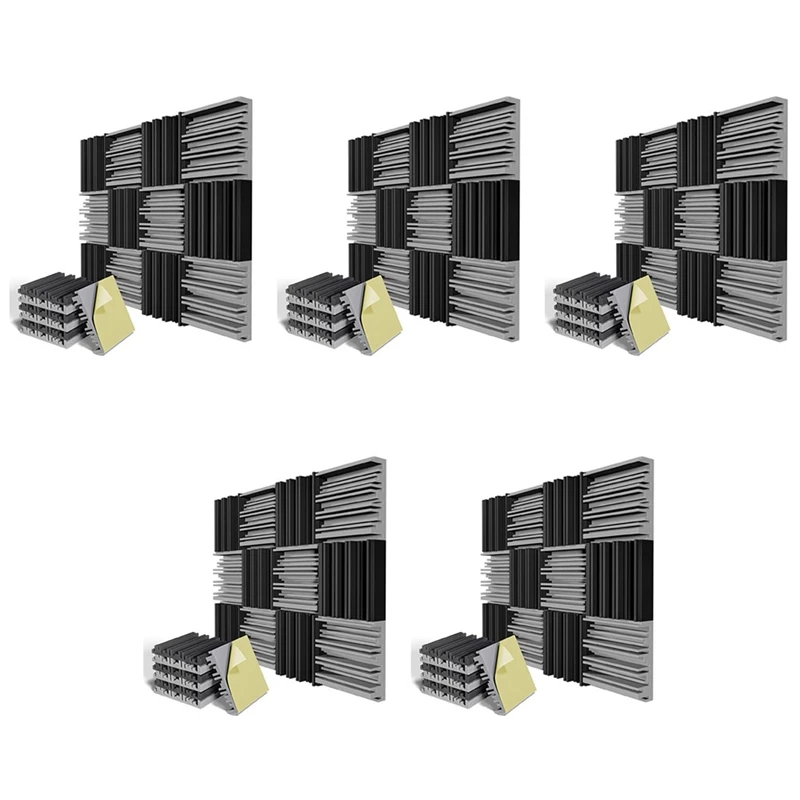 60 Pack Self-Adhesive Sound Proof Foam Panels,12 X 12 X 2 Inches Acoustic Foam,For Wall,Home,Studio
60 Pack Self-Adhesive Sound Proof Foam Panels,12 X 12 X 2 Inches Acoustic Foam,For Wall,Home,Studio