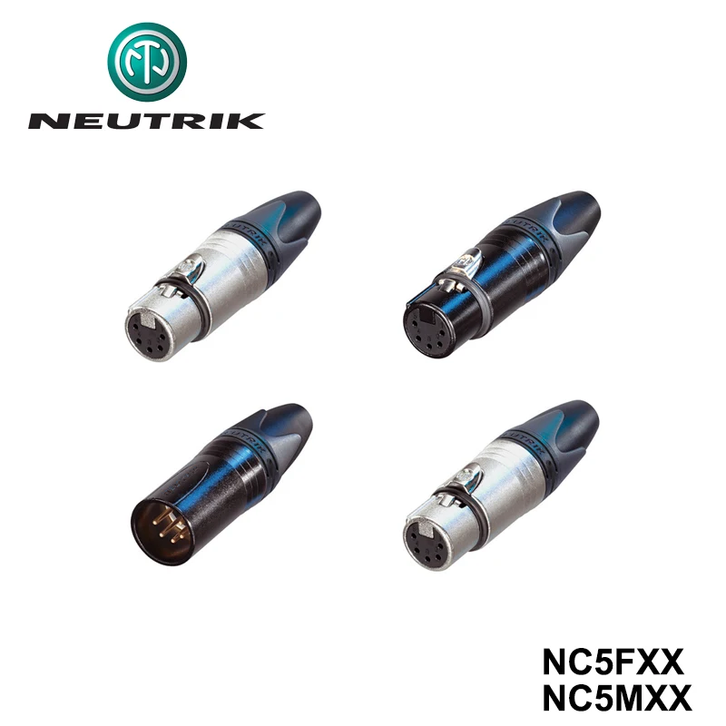 Neutrik NC5FXX / NC5MXX / NC5FXX-B NC5MXX-B / 5Pin DMX осветительный штекер, гнездовой разъем XLR, никелевый кабель
Neutrik NC5FXX / NC5MXX / NC5FXX-B NC5MXX-B / 5Pin DMX осветительный штекер, гнездовой разъем XLR, никелевый кабель