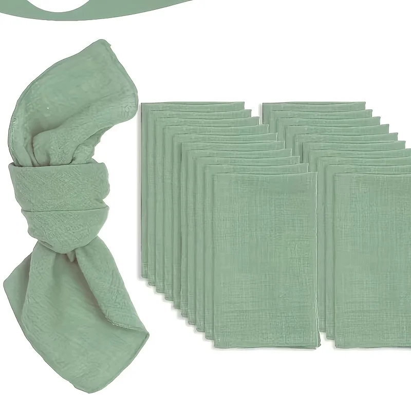 24pcs Cloth Napkin, 17x17 Cloth Napkins, Cotton Napkins Cloth Washable, Perfect for Elegant Table Decor for Weddings, Birthdays, Parties, And Room Decoration
24pcs Cloth Napkin, 17x17 Cloth Napkins, Cotton Napkins Cloth Washable, Perfect for Elegant Table Decor for Weddings, Birthdays, Parties, And Room Decoration