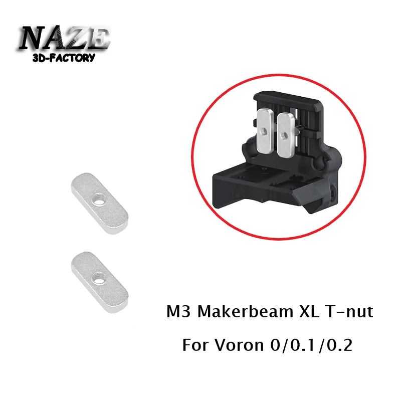 Ремневые фиксированные гайки Makerbeam XL M3 T-nut M3 XL для 3D-принтера Voron V0/V0.1/V0.2
Ремневые фиксированные гайки Makerbeam XL M3 T-nut M3 XL для 3D-принтера Voron V0/V0.1/V0.2