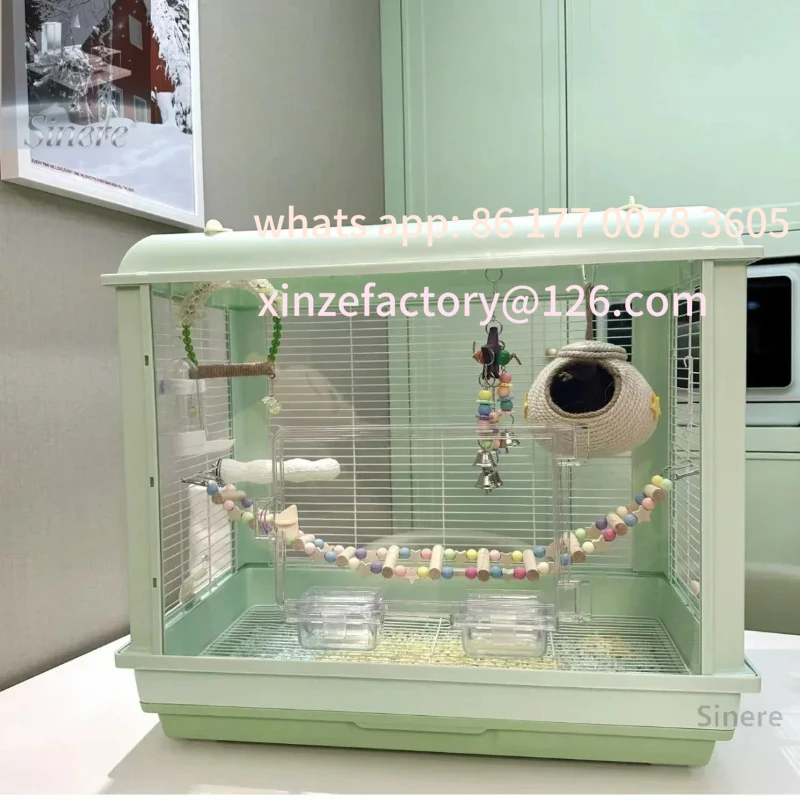 Customizable Parrot bird cage acrylic transparent ecological bird luxury villa cage tiger skin peony Xuanfeng special large cage
Customizable Parrot bird cage acrylic transparent ecological bird luxury villa cage tiger skin peony Xuanfeng special large cage