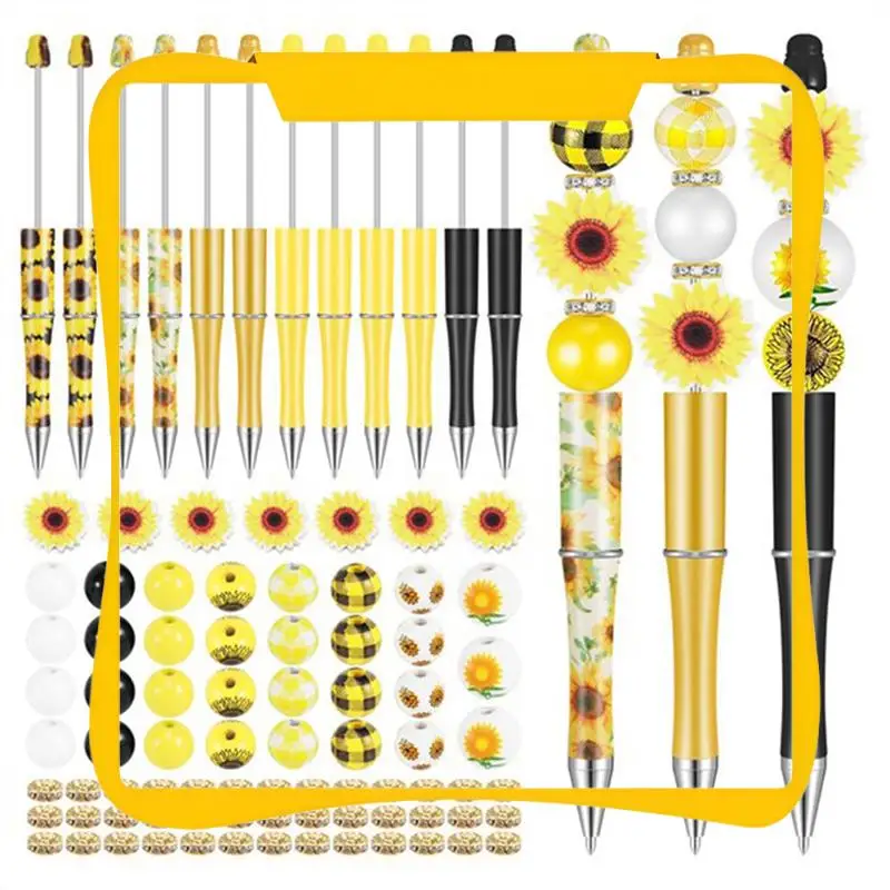 12 Set Plastic Beadable Pens Assorted Bead Pens Wood Beads Spacer Beads Set Round Beads Black Ink Ballpoint Pen
12 Set Plastic Beadable Pens Assorted Bead Pens Wood Beads Spacer Beads Set Round Beads Black Ink Ballpoint Pen