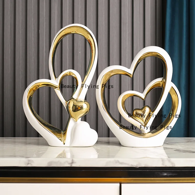 Ceramic heart-shaped modern light luxury decoration living room wine cabinet desktop high-end craftsmanship home decoration
Ceramic heart-shaped modern light luxury decoration living room wine cabinet desktop high-end craftsmanship home decoration