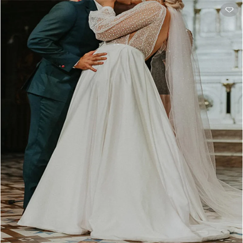 A Line Bridal Dress Plus SizeTailor-Made Dresses Elegant Big Size Sequin Ivory Long Wedding Gown for Wedding Custom 2025 New
A Line Bridal Dress Plus SizeTailor-Made Dresses Elegant Big Size Sequin Ivory Long Wedding Gown for Wedding Custom 2025 New