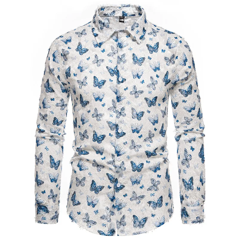 Autumn and Winter Men's New Butterfly Three-dimensional Fringed Design Sense Loose and Versatile Long-sleeved Shirt
Autumn and Winter Men's New Butterfly Three-dimensional Fringed Design Sense Loose and Versatile Long-sleeved Shirt