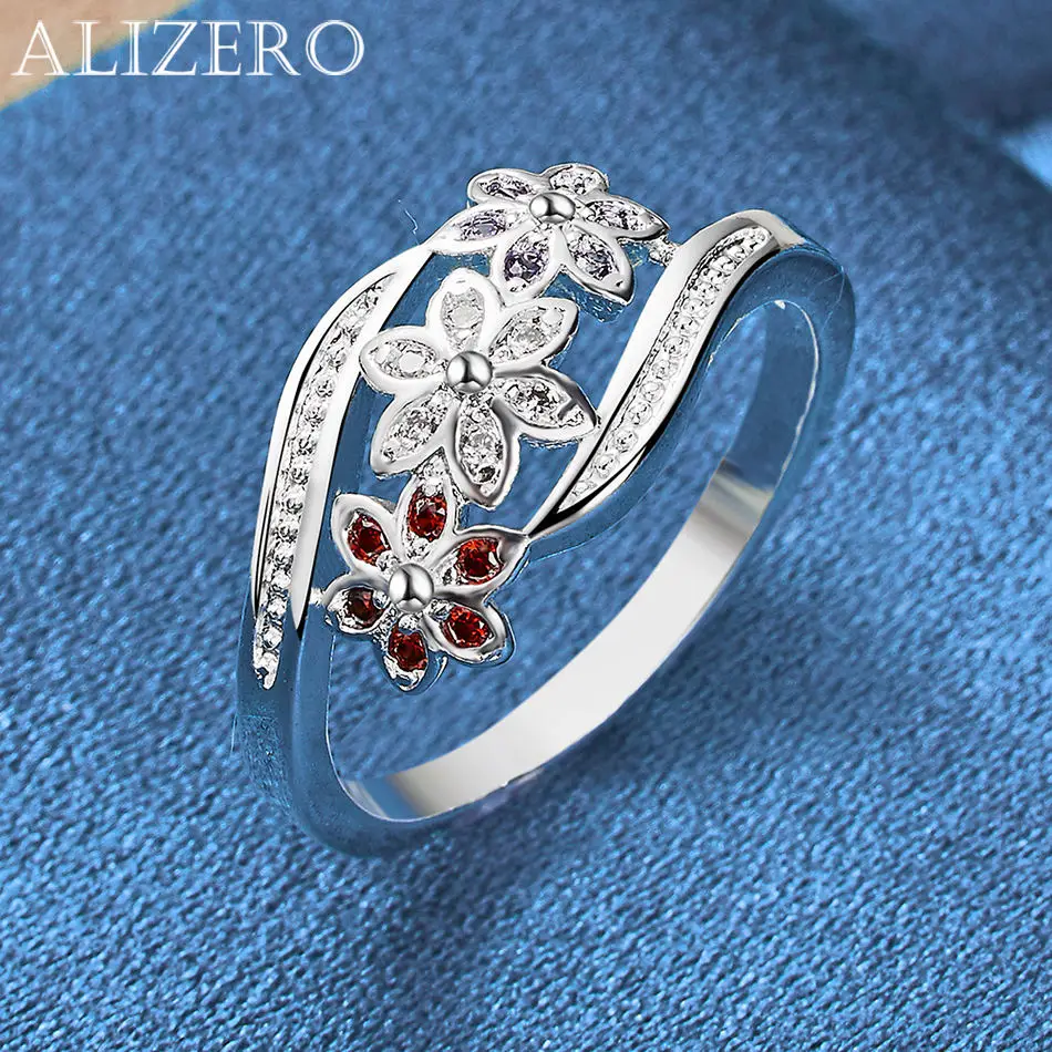 ALIZERO 925 Sterling Silver Ring Multicolor Zirconia Flowers Ring For Women Wedding Engagement Gifts Fashion Party Charm Jewelry
ALIZERO 925 Sterling Silver Ring Multicolor Zirconia Flowers Ring For Women Wedding Engagement Gifts Fashion Party Charm Jewelry