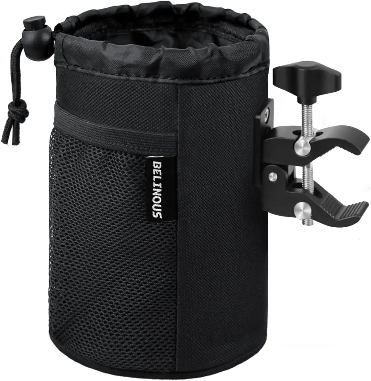 Motorcycle Cup Holder with 0.75"-1.5" Alligator Clamp, Universal Drink Holder for Bike ATV Boat, Holds 32oz with Mesh Pockets
Motorcycle Cup Holder with 0.75"-1.5" Alligator Clamp, Universal Drink Holder for Bike ATV Boat, Holds 32oz with Mesh Pockets