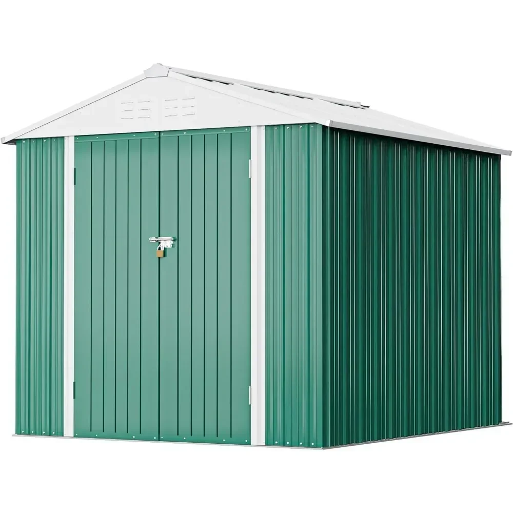 A Metal Outdoor Storage Shed, Steel Utility Tool Shed Storage House with Door & Lock, Metal Sheds Outdoor Storage for Backyard
A Metal Outdoor Storage Shed, Steel Utility Tool Shed Storage House with Door & Lock, Metal Sheds Outdoor Storage for Backyard